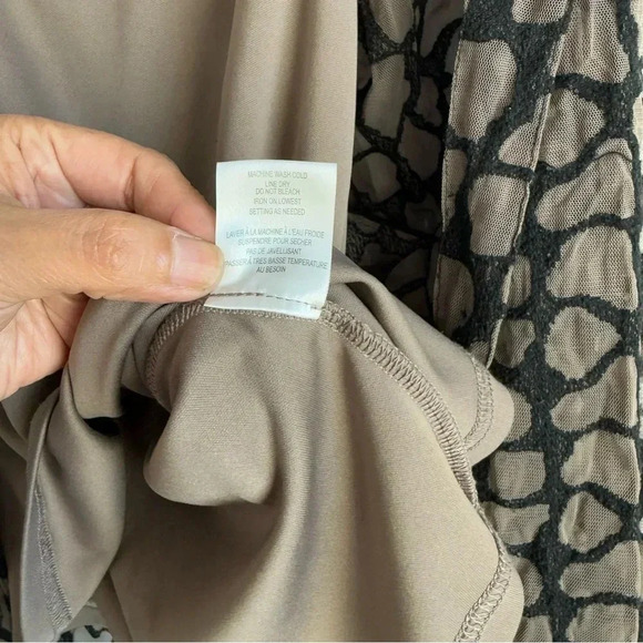 Samuel Dong Women’s Lace Textured Collared Button Down Long Sleeve w/Camisole L - Picture 12 of 14